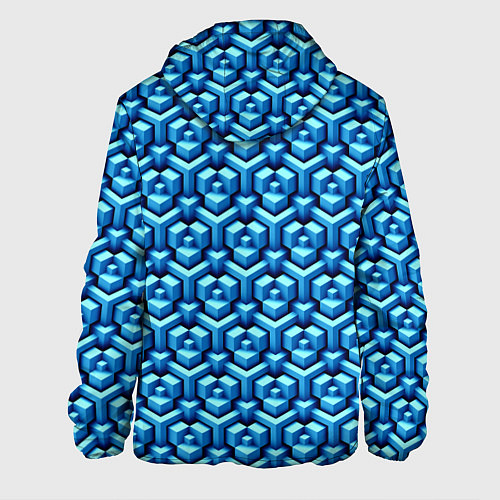 Мужская куртка Объёмные геометрические фигуры / 3D-Черный – фото 2