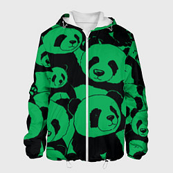 Мужская куртка Panda green pattern