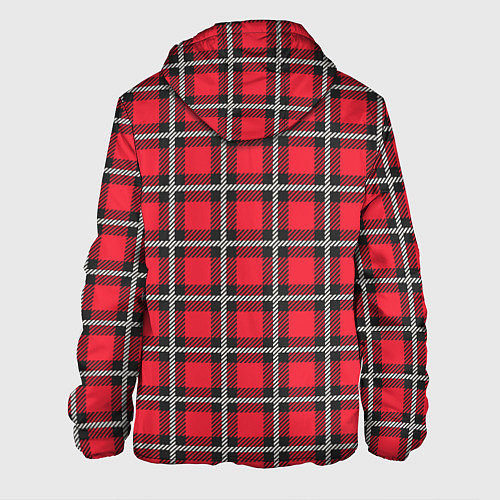 Мужская куртка Красная шотландская клетка / 3D-Черный – фото 2