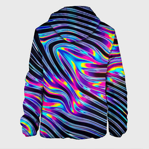 Мужская куртка Голографические полосы / 3D-Черный – фото 2