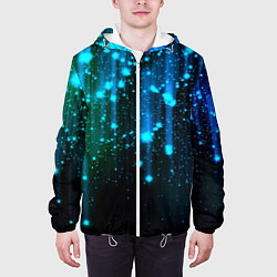 Куртка с капюшоном мужская Space - starfall, цвет: 3D-белый — фото 2