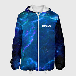 Куртка с капюшоном мужская Бескрайний космос - Nasa, цвет: 3D-белый