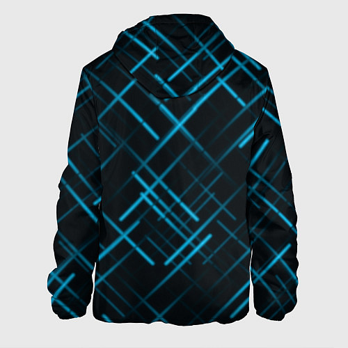 Мужская куртка Голубые лучи / 3D-Черный – фото 2