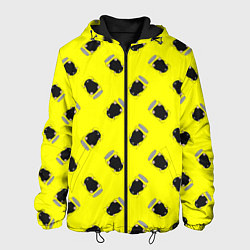 Куртка с капюшоном мужская Кротовуха, цвет: 3D-черный