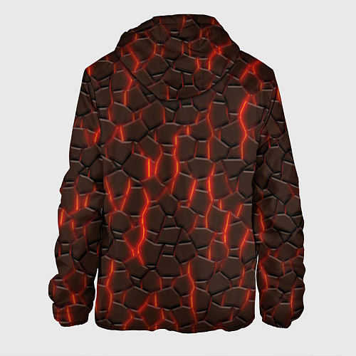 Мужская куртка Лава и камни / 3D-Черный – фото 2