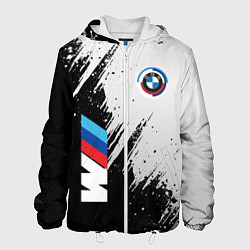 Куртка с капюшоном мужская BMW - м комплектация, цвет: 3D-белый