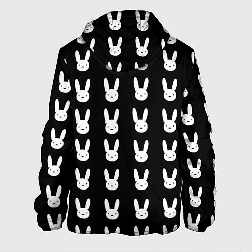 Мужская куртка Bunny pattern black / 3D-Черный – фото 2