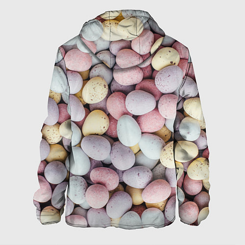 Мужская куртка Абстрактное множество чистых и светлых камней / 3D-Черный – фото 2