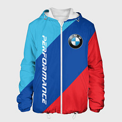 Куртка с капюшоном мужская Bmw - m colors, цвет: 3D-белый
