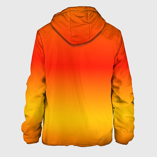 Мужская куртка Переливы оранжевого / 3D-Черный – фото 2