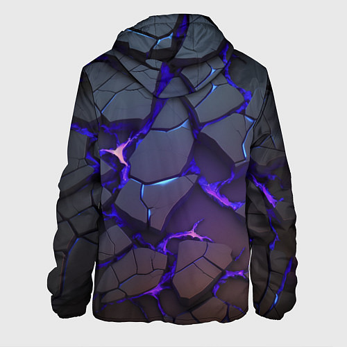 Мужская куртка Светящаяся неоновая лава / 3D-Черный – фото 2
