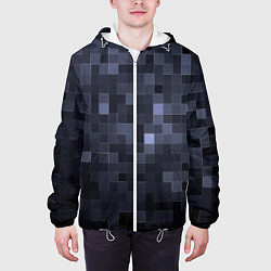 Куртка с капюшоном мужская Minecraft block time, цвет: 3D-белый — фото 2