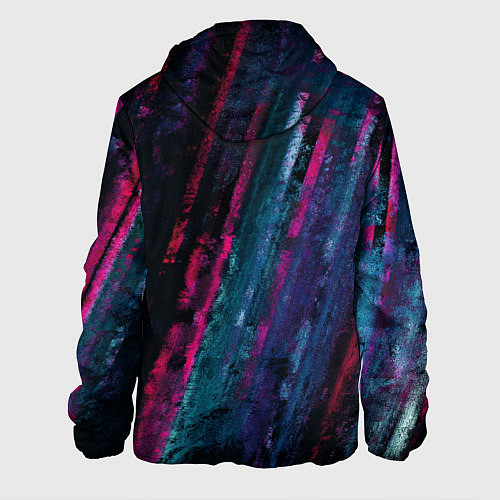 Мужская куртка Неоновая стена / 3D-Черный – фото 2
