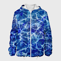 Куртка с капюшоном мужская Морская бездна, цвет: 3D-белый