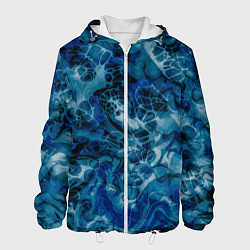 Куртка с капюшоном мужская Тёмный магический лёд, цвет: 3D-белый