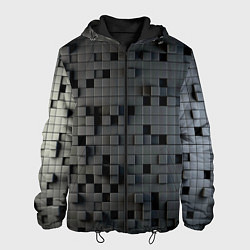 Куртка с капюшоном мужская Digital pixel black, цвет: 3D-черный