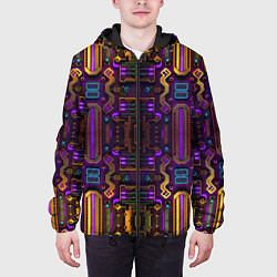 Куртка с капюшоном мужская Нейроарт 2077, цвет: 3D-черный — фото 2