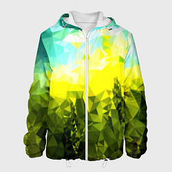 Мужская куртка Green abstract colors