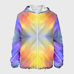 Куртка с капюшоном мужская В светлый путь, цвет: 3D-белый