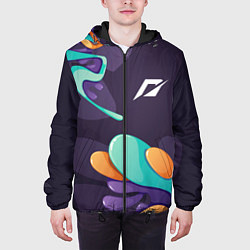 Куртка с капюшоном мужская Need for Speed graffity splash, цвет: 3D-черный — фото 2