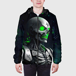 Куртка с капюшоном мужская Necron, цвет: 3D-черный — фото 2