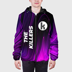 Куртка с капюшоном мужская The Killers violet plasma, цвет: 3D-черный — фото 2
