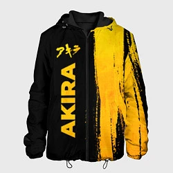 Куртка с капюшоном мужская Akira - gold gradient: по-вертикали, цвет: 3D-черный