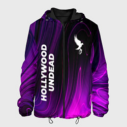 Куртка с капюшоном мужская Hollywood Undead violet plasma, цвет: 3D-черный