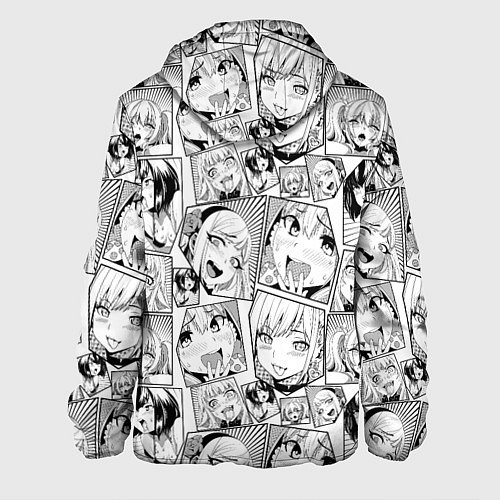 Мужская куртка Anime hentai ahegao / 3D-Черный – фото 2