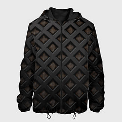 Куртка с капюшоном мужская Геометрический узор, цвет: 3D-черный