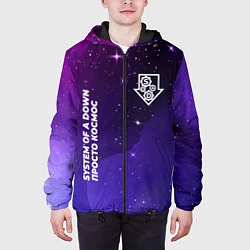 Куртка с капюшоном мужская System of a Down просто космос, цвет: 3D-черный — фото 2