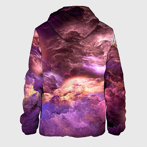 Мужская куртка Фиолетовое облако / 3D-Черный – фото 2