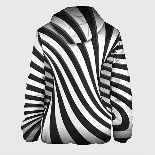 Мужская куртка Полосатая зебра / 3D-Черный – фото 2