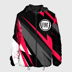 Куртка с капюшоном мужская Fiat fast lines, цвет: 3D-черный