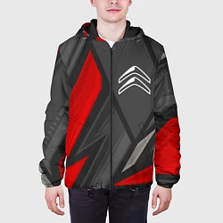 Куртка с капюшоном мужская Citroen sports racing, цвет: 3D-черный — фото 2