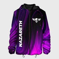 Куртка с капюшоном мужская Nazareth violet plasma, цвет: 3D-черный