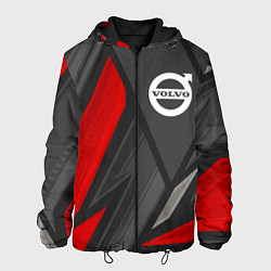 Куртка с капюшоном мужская Volvo sports racing, цвет: 3D-черный