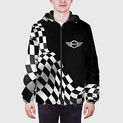 Куртка с капюшоном мужская Mini racing flag, цвет: 3D-черный — фото 2