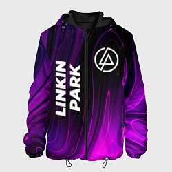 Куртка с капюшоном мужская Linkin Park violet plasma, цвет: 3D-черный