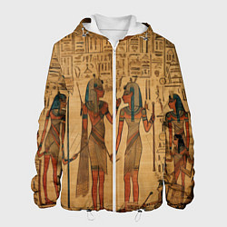 Куртка с капюшоном мужская Имитация папируса: арт нейросети, цвет: 3D-белый
