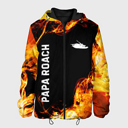 Мужская куртка Papa Roach и пылающий огонь