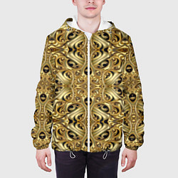 Куртка с капюшоном мужская Золотая кольчуга, цвет: 3D-белый — фото 2