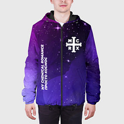 Куртка с капюшоном мужская My Chemical Romance просто космос, цвет: 3D-черный — фото 2