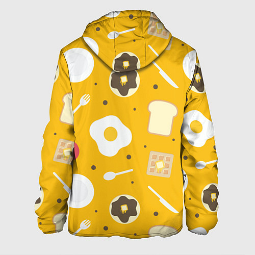 Мужская куртка Вкусный завтрак / 3D-Черный – фото 2