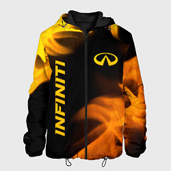 Мужская куртка Infiniti - gold gradient: надпись, символ