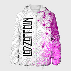 Куртка с капюшоном мужская Led Zeppelin rock legends: по-вертикали, цвет: 3D-белый