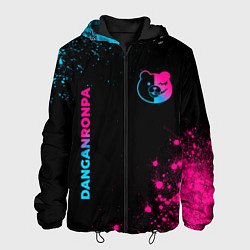 Мужская куртка Danganronpa - neon gradient: надпись, символ