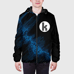 Куртка с капюшоном мужская The Killers звуковая волна, цвет: 3D-черный — фото 2