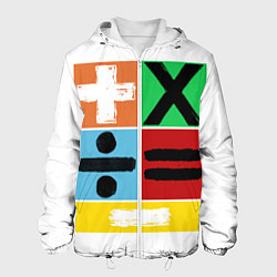 Куртка с капюшоном мужская Эд Ширан математическая эра, цвет: 3D-белый