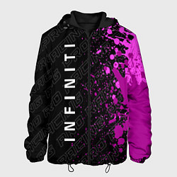 Куртка с капюшоном мужская Infiniti pro racing: по-вертикали, цвет: 3D-черный